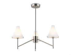 Ambrella Светильник подвесной LH57121/3 SN/FR никель/белый матовый E14/3 max 40W D650*590 LH57121
