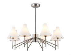 Ambrella Светильник подвесной LH57125/8 SN/FR никель/белый матовый E14/8 max 40W D800*650 LH57125