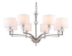 Ambrella Светильник подвесной LH71123/8 SN/WH никель/белый E14/8 max 40W D840*880 LH71123