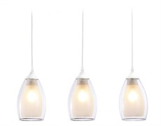 Ambrella Подвесной светильник TR3536/3 WH/CL/FR белый/прозрачный/белый матовый E27*3 max 40W 640*120*820 TR3536