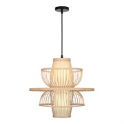 ST LUCE SL6241.513.01 Светильник подвесной Древесный/Белый E27 1*40W SL6241.513.01