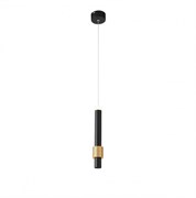 ST Luce SL1591.403.01 Светильник подвесной Черный, Анодированный золотой/Белый LED 1*6W SL1591.403.01