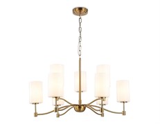 Ambrella Светильник подвесной LH56054/6+3 BS/FR латунь/белый матовый E14*9 max 40W D765*1060 LH56054