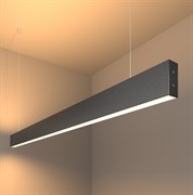 Elektrostandard 101-200-40-128 / Линейный светодиодный подвесной двусторонний светильник 128см 50W 3000K черная шагрень a042945