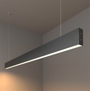 Elektrostandard 101-200-30-128 / Линейный светодиодный подвесной односторонний светильник 128см 25W 3000K черная шагрень a042951
