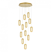 ST LUCE SL6506.203.12 Светильник подвесной Золотистый/Золотистый, Прозрачный LED 12*9W 3000K SL6506.203.12