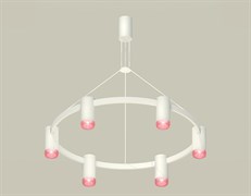 Ambrella Комплект подвесного светильника с композитным хрусталем XB9021201/6 SWH/PI белый песок/розовый MR16 GU5.3 (С9021, N6152) XB9021201