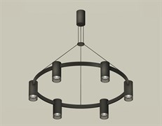 Ambrella Комплект подвесного светильника с композитным хрусталем XB9022201/6 SBK/BK черный песок/тонированный MR16 GU5.3 (С9022, N6151) XB9022201