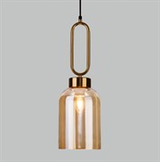 Eurosvet Подвесной светильник со стеклянным плафоном 50229/1 янтарный a057463