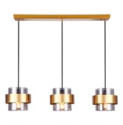 Ambrella Подвесной светильник со сменной лампой TR3652/3 GD/SM золото/дымчатый E27/3 max 40W 820*180*700 TR3652