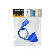 Gauss Светильник подвесной PL014 голубой E27, 1 м, 1/40 PL014