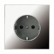 Розетка с заземляющими контактами 16 А / 250 В Jung LS Glanzchrom Блестящий хром gcr1520