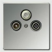 Накладка TV-FM-SAT розетки Jung LS Glanzchrom Блестящий хром gcr2990sat