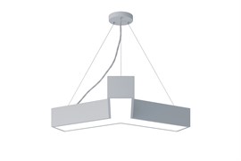 ЭРА Светильник светодиодный Geometria Igrek SPO-141-W-40K-028 28Вт 4000К 1750Лм IP40 600*600*80 белый подвесной Б0050566