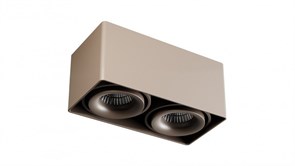 Quest Light Светильник накладной поворотный, шампань, под лампу 2хGU10 MR16 до 50w, IP20, CASTLE 2 ED cube champagne CASTLE 2 ED cube champange
