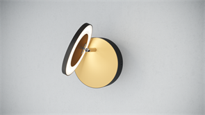 Quest Light Светильник накладной, черный с золотой вставкой, LED 6w 3000K 780lm, IP20 MOON black/gold MOON black/gold