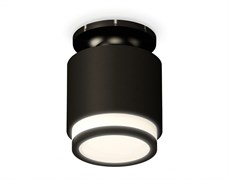 Ambrella Комплект накладного светильника с акрилом XS7511063 SBK/PBK/FR черный песок/черный полированный/белый матовый MR16 GU5.3 (N7926, C7511, N7121 XS7511063