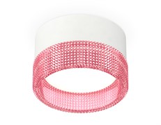 Ambrella Комплект накладного светильника с композитным хрусталем XS8101032 SWH/PI белый песок/розовый GX53 (C8101, N8486) XS8101032