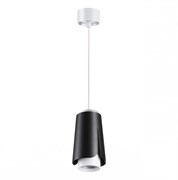 Novotech 370826 OVER NT22 черный Светильник накладной, провод 2м IP20 GU10 9W 220V TULIP 370826