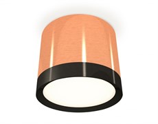 Ambrella Комплект накладного светильника XS8122001 PPG/PBK золото розовое полированное/черный полированный GX53 (C8122, N8113) XS8122001