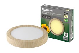 TDM Светильник накладной светодиодный круг "Даунлайт" СПО (сосна) 18 Вт 225*32 мм 3000К SQ0329-0415