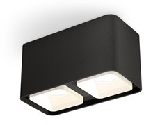 Ambrella Комплект накладного светильника с акрилом XS7851021 SBK/FR черный песок/белый матовый MR16 GU5.3 (C7851, N7755) XS7851021