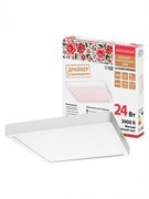 TDM Светильник светодиодный накладной "Даунлайт НАРОДНЫЙ" квадрат СПО (белый) алюминий 24Вт 3000К SQ0329-4209