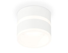 Ambrella Комплект накладного светильника с акрилом XS8101019 SWH/FR белый песок/белый матовый GX53 (C8101, N8444) XS8101019