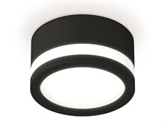 Ambrella Комплект накладного светильника с акрилом XS8102017 SBK/FR черный песок/белый матовый GX53 (C8102, N8415) XS8102017