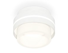 Ambrella Комплект накладного светильника с акрилом XS8412002 SWH/FR белый песок/белый матовый GX53 (C8412, N8401) XS8412002