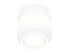 Ambrella Комплект накладного светильника с акрилом XS8431002 SWH/FR белый песок/белый матовый GX53 (C8431, N8433) XS8431002