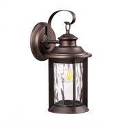 Odeon Light 4961/1W NATURE ODL22 577 темно-коричневый/стекло Ландшафтный настенный светильник E27 1*60W IP44 MAVRET 4961/1W