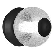 ST LUCE SL6120.401.01 Светильник настенный Черный/Прозрачное кракелированное стекло LED 1*8,5W 3000K SL6120.401.01