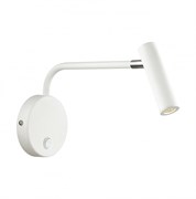 Favourite Murum Светильник настенный белый металл, элементы в хроме, с выключателем 1*LED*3W, 3000K 1961-1W