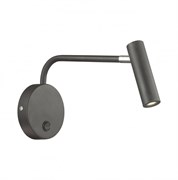 Favourite Murum Светильник настенный черный металл, элементы в хроме, с выключателем 1*LED*3W, 3000K 1960-1W