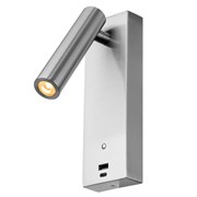 Citilux CL704432 Декарт Хром Мат. Светильник настенный с USB CL704432