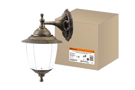 TDM Светильник Прага Эл-11-71-1Б 60 Вт Е27 настенный вниз бронза, прозрачный плафон SQ0330-0526