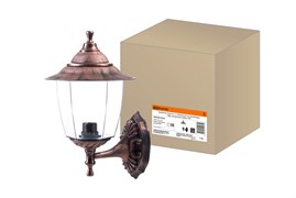 TDM Светильник Прага Эл-11-71М 60 Вт Е27 настенный вверх медь, прозрачный плафон SQ0330-0524