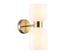 Ambrella Светильник настенный LH56097/2 BS/FR латунь/белый матовый E14*2 max 40W 215*120*300 LH56097