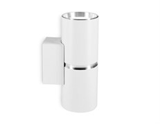 Ambrella Настенный светильник со сменной лампой GU10 FW2476/2 WH/CH белый/хром GU10/2 max 12W 145*55*80 FW2476