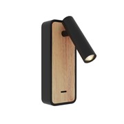ST LUCE ST160.431.03 Светильник настенный Черный, Светлое дерево/Черный LED 1*3W 3000K ST160.431.03