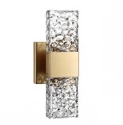 Odeon Light 4364/5WL HIGHTECH ODL23 203 матовое золото/металл/стекло Настенный св-к IP20 LED 10W 612Лм 3000K RICCI 4364/5WL