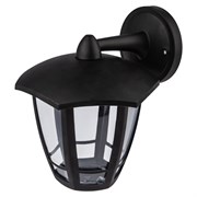 Садово-парковый светильник ЭРА ДБУ 07-8-006 Дели 3 черный 6 гранный настенный IP44 светодиодный 8Вт 3000K Б0064274