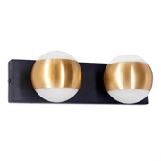 Ambrella Настенный поворотный светильник с акрилом FW575/2 SBK/GD черный песок/золото G9 max 40W 260*70*85 FW575