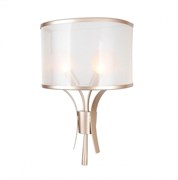 Favourite настенный светильник каркас цвета античное золото, плафоны из белой органзы 2551-2W