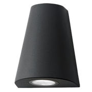 Gauss Светильник садово-парковый Sigma настенный архитектурный, 2xGU10, 125*88*156mm, 170-240V / 50Hz, 2xMax.35W, IP54, GD164