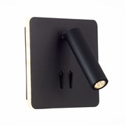 ST Luce SL1586.431.01 Светильник настенный Черный LED 1*9W 3000K Lm Ra>80  IP20 L-xW140xH140 170-240V SL1586.431.01