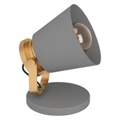 Eglo 43841 Настольная лампа TWICKEN, 1Х28W, E27, L155, B150, H195, основание: B155, сталь, серый, золотой 43841