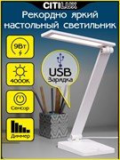 Citilux CL803080 Ньютон Белый, с USB CL803080
