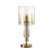 Odeon Light 4886/1T HALL ODL_EX23 41 бронзовый/янтарн./металл/стекло Настольная лампа E14 1*40W NICOLE 4886/1T